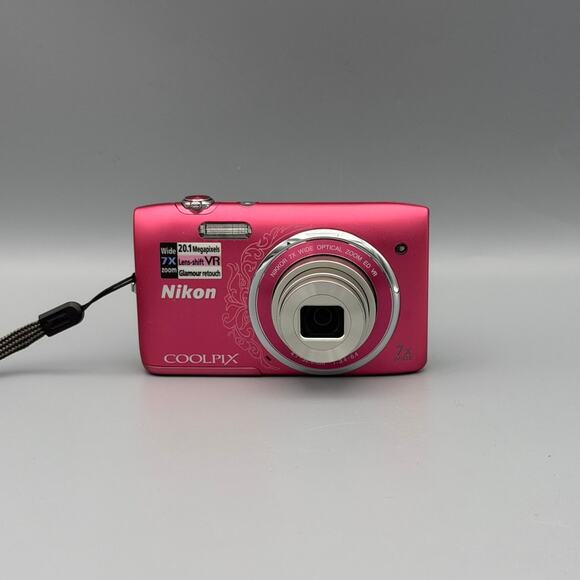 Nikon Coolpix S3500 Digital Camera | 20.1MP | Decorative Pink (Rare) - Picture 2 of 5